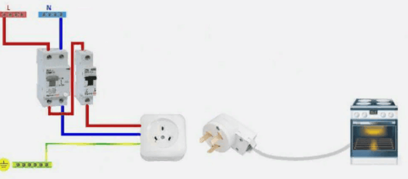 Электрическая схема подключения электроплиты