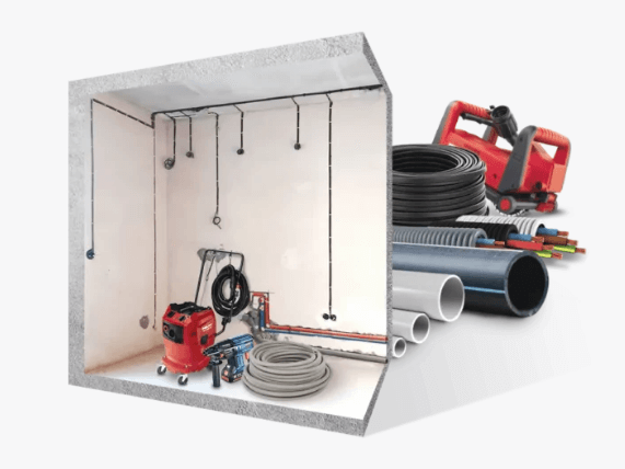 Штробление стен