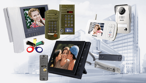 Реклама нескольких видов  домофонов