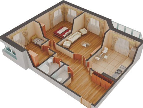 Трехкомнатная квартира